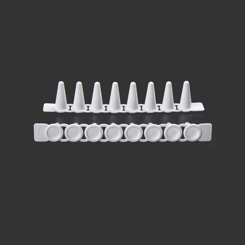 0.1mL PCR 8-টিউব স্ট্রিপ