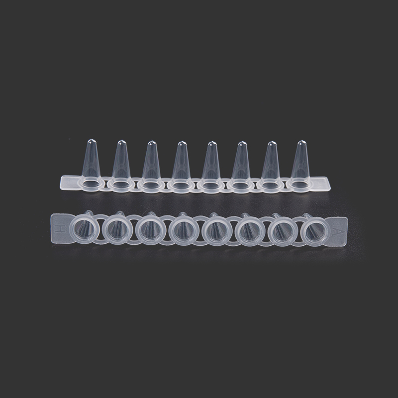 0.1mL PCR 8-টিউব স্ট্রিপ