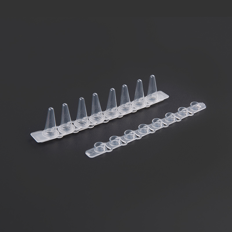 0.1mL PCR 8-টিউব স্ট্রিপ
